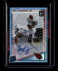 DELETE 181053 2025 Donruss Optic Rated Autographs Black Pandora 247 Will Johnson RC Auto 12/35