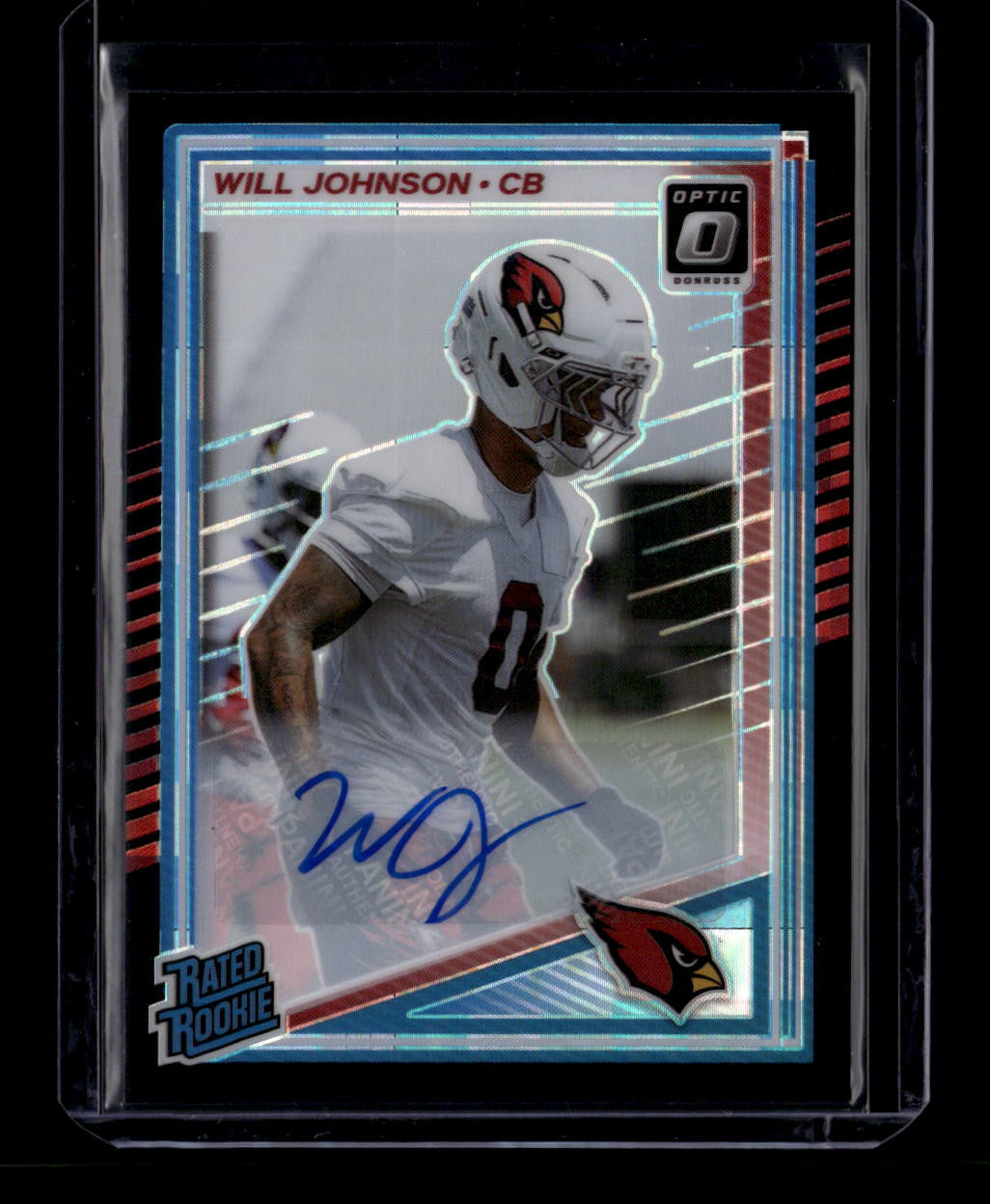 DELETE 181053 2025 Donruss Optic Rated Autographs Black Pandora 247 Will Johnson RC Auto 12/35