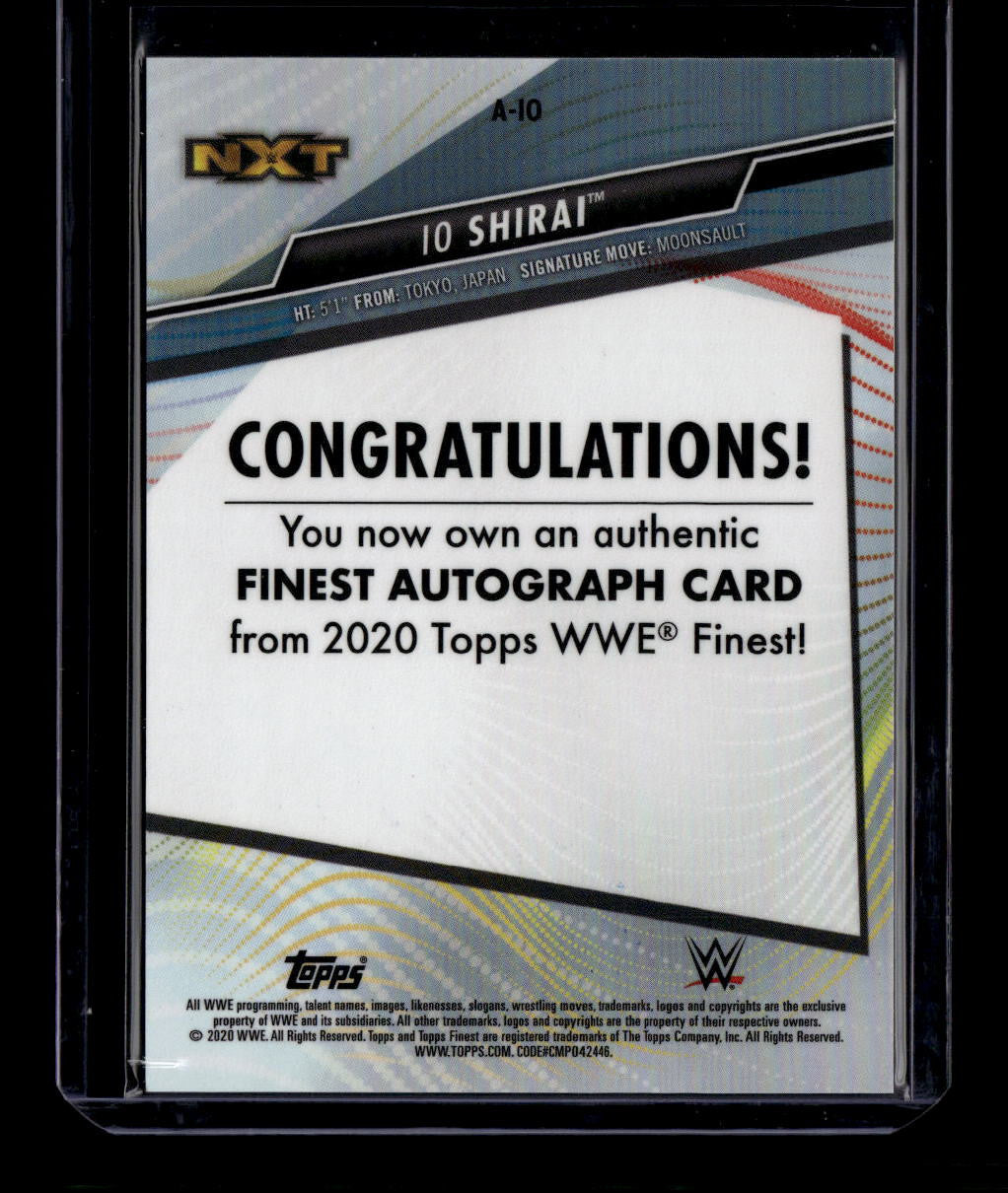DELETE 181065 2020 Finest WWE Autographs AIO Io Shirai Iyo Sky Auto