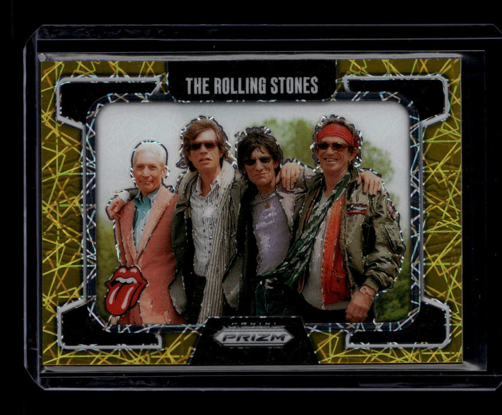 DELETE 181070 2025 Panini Prizm The Rolling Stones Prizms Gold Refractor 93 Full Group 10/10