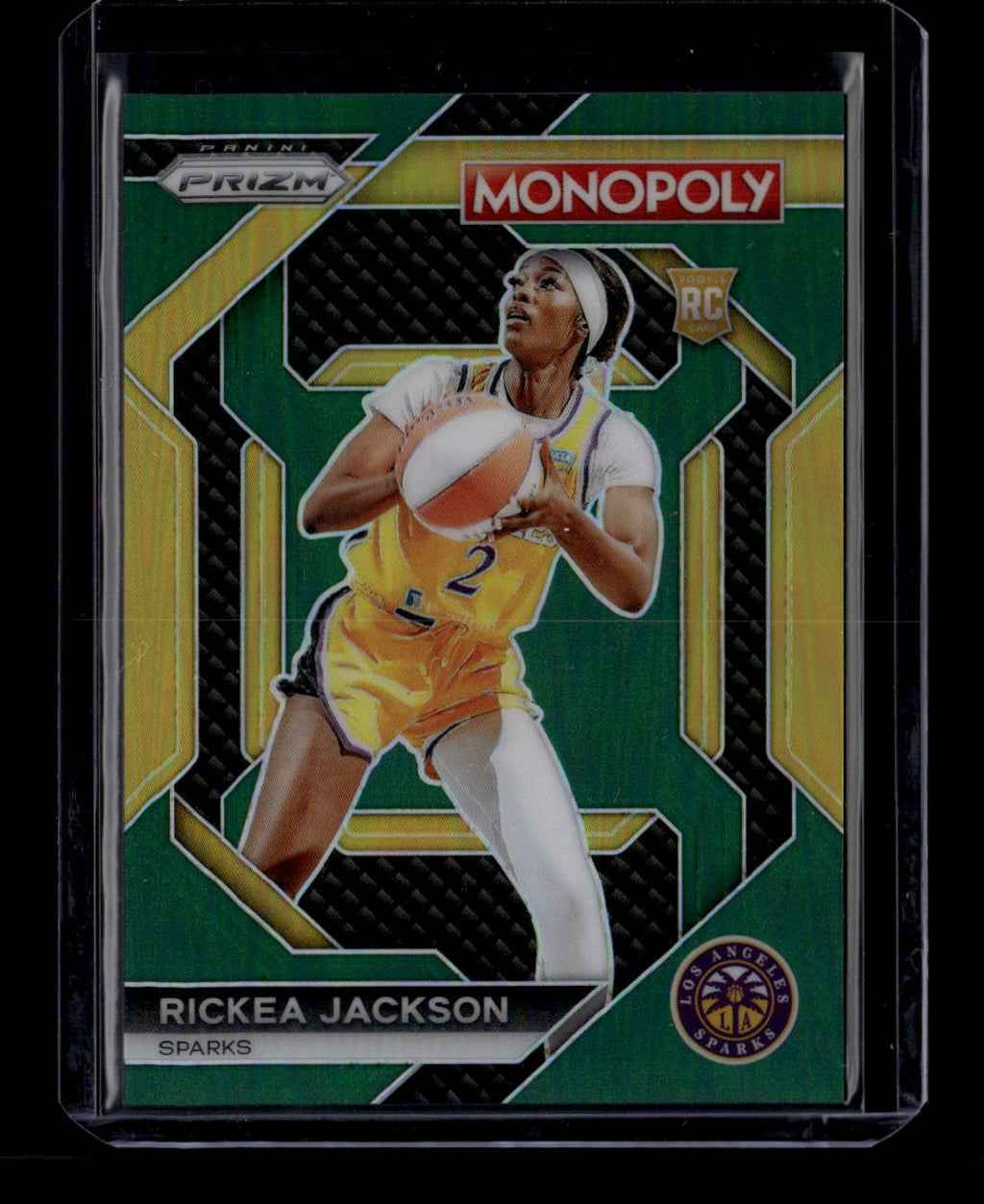 DELETE 181072 2024 Panini Prizm Monopoly Insert Green Refractor wnba25 Rickea Jackson 20/24