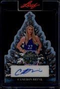 DELETE 181073 2025 Leaf Metal Happy Holidays Christmas Tree Prismatic Cameron Brink Auto 5/5
