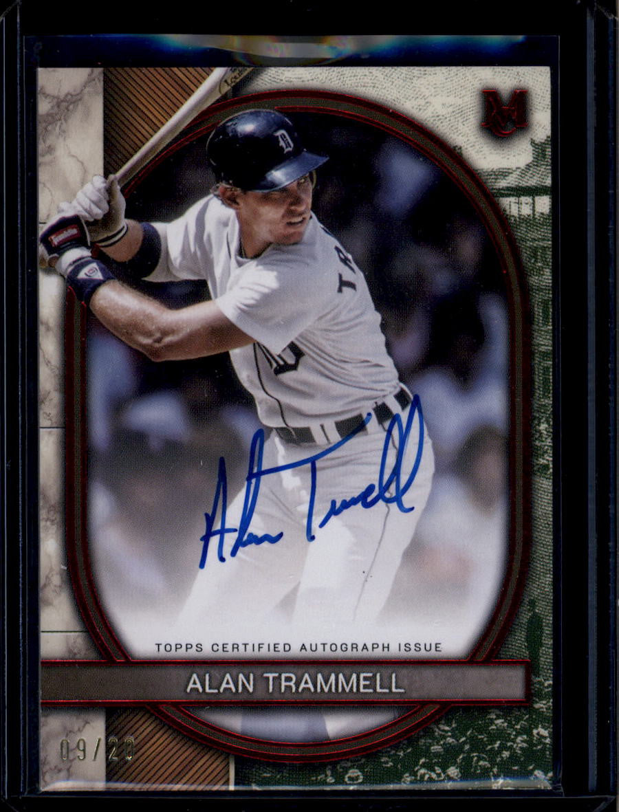 DELETE 181075 2025 Topps Museum Collection Archival Autographs Ruby Alan Trammell Auto 9/20