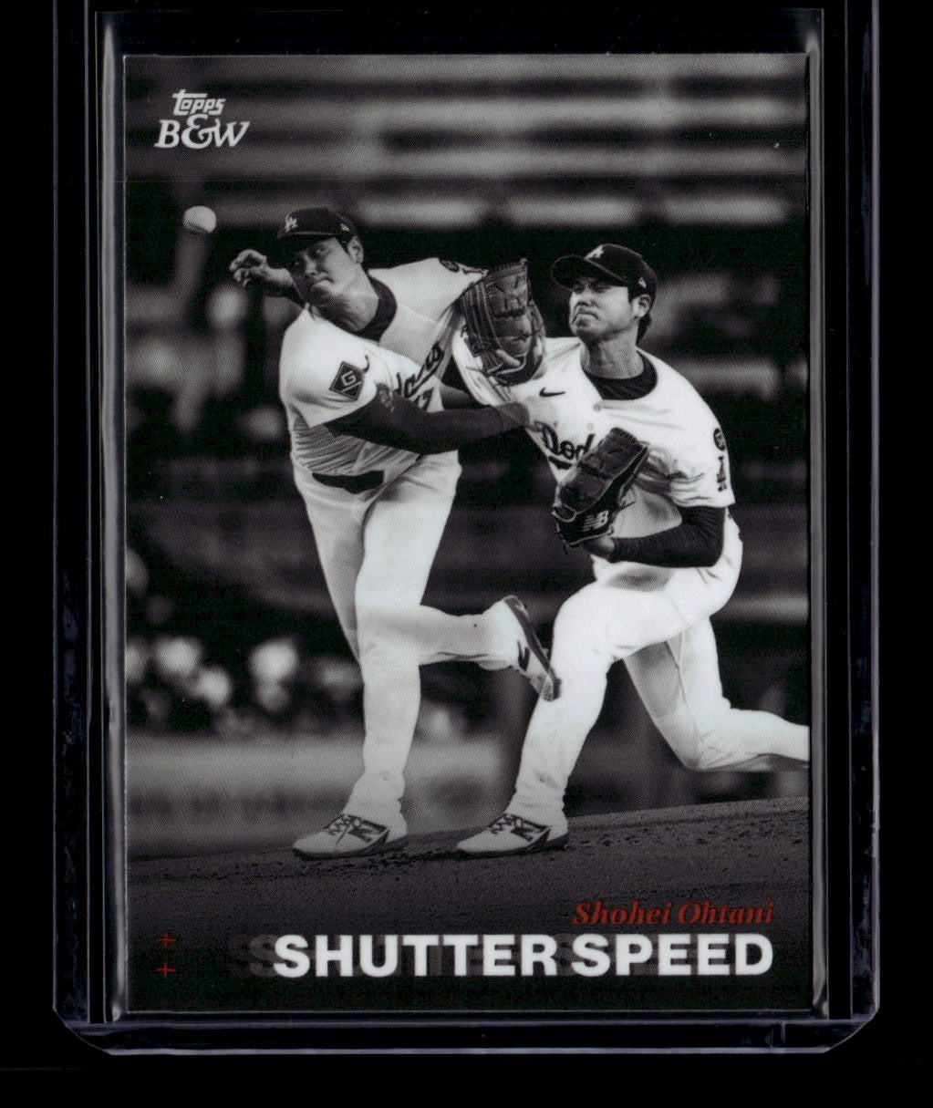 DELETE 181078 2025 Topps Black and White Shutter Speed ss1 Shohei Ohtani