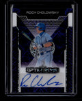 DELETE 181082 2025 Leaf Optichrome Purple Lazer barc2 Roch Cholowsky Rookie Auto 3/5