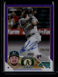 DELETE 181083 2023 Topps Chrome Rookie Autograph Purple Refractor Shea Langeliers RC Auto /250