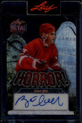 DELETE 181095 2025 Leaf Metal Halloween Horror Prismatic Graveyard hbh1 Brett Hull Auto 1/1
