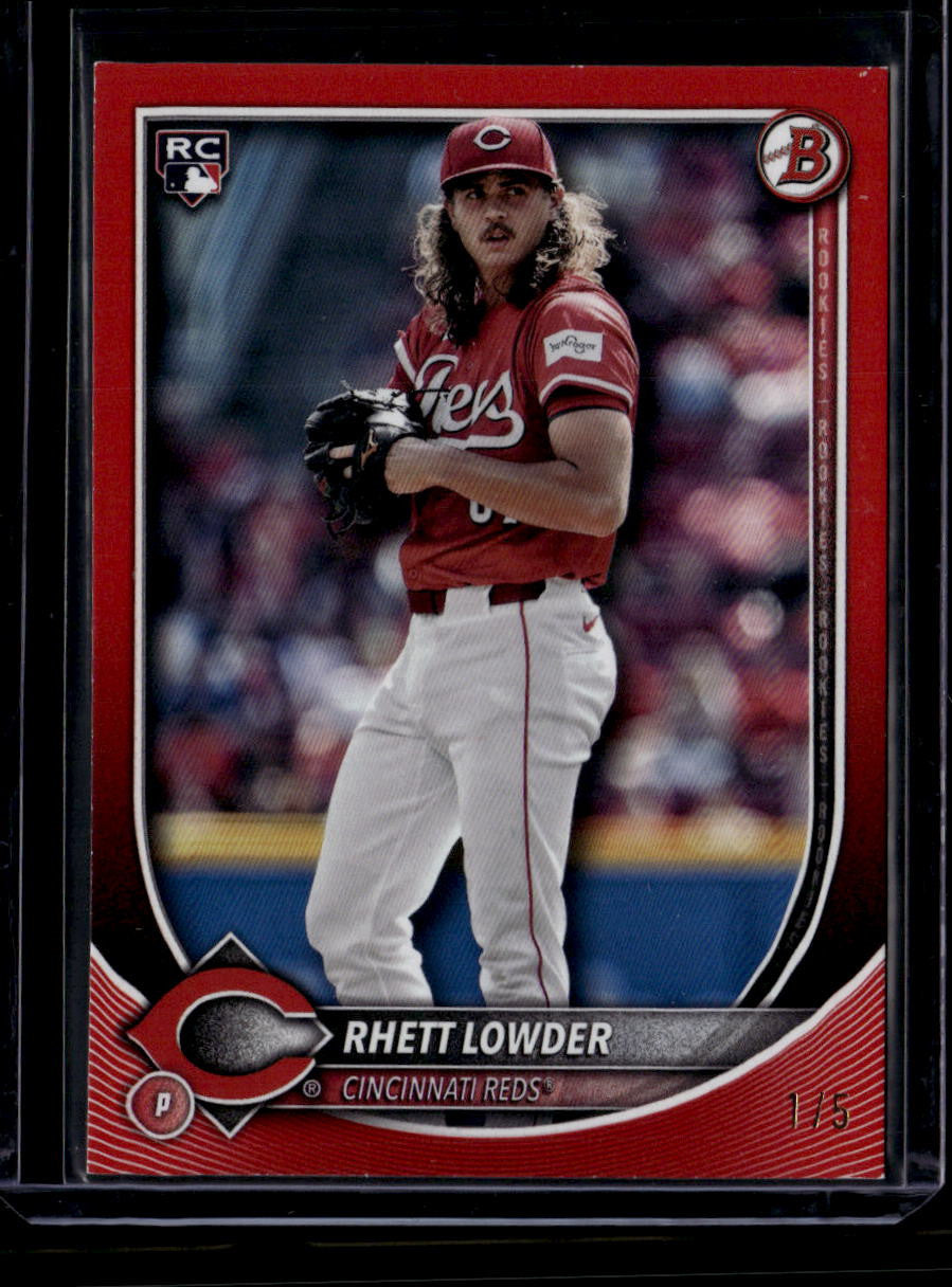 DELETE 181102 2025 Bowman Red 6 Rhett Lowder Rookie 1/5