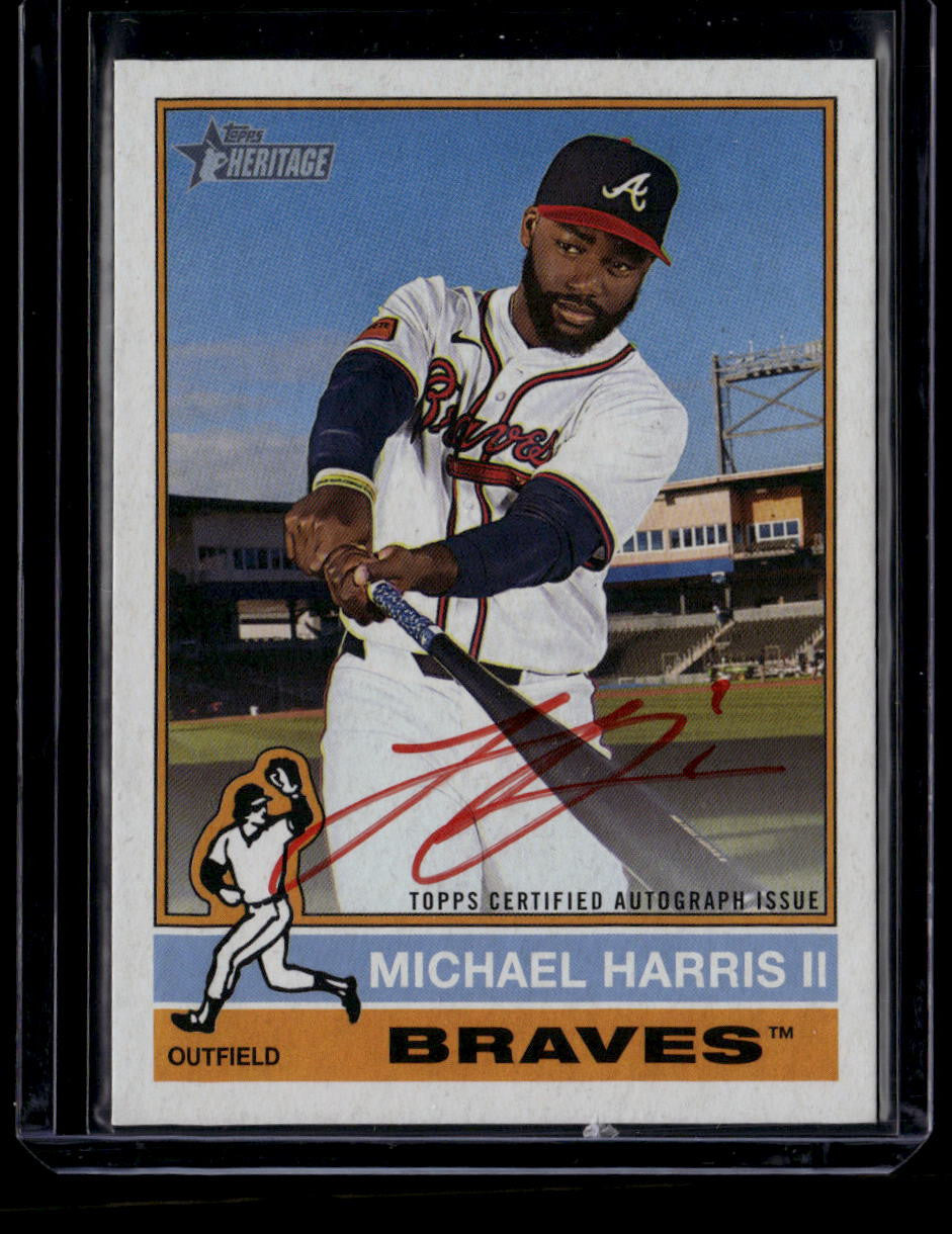 DELETE 181106 2025 Topps Heritage Real One Autographs Red Ink ROAMH Michael Harris Auto 31/76