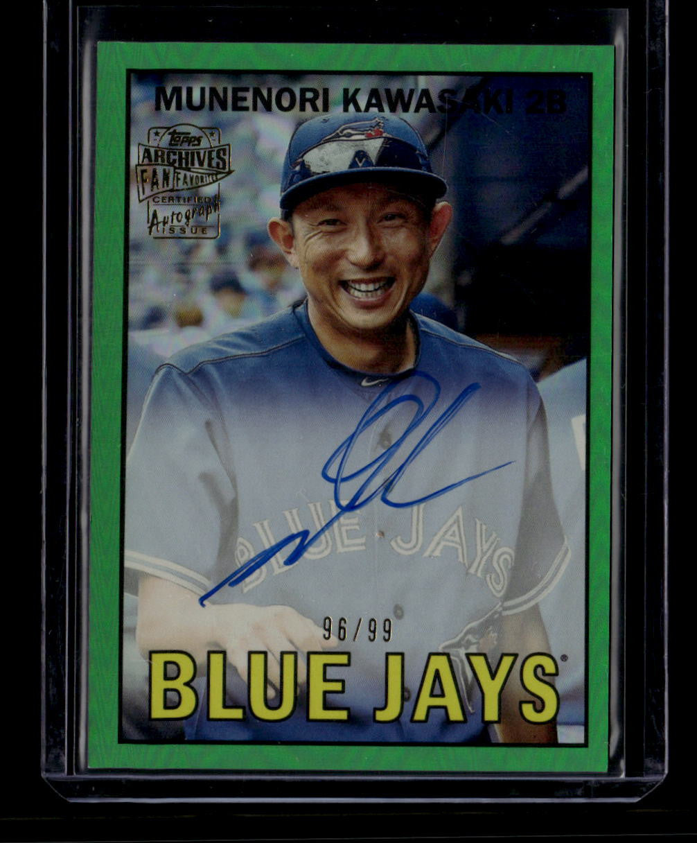 DELETE 181107 2025 Topps Archives 67 Fan Favorites Autographs Green Munenori Kawasaki Auto /99