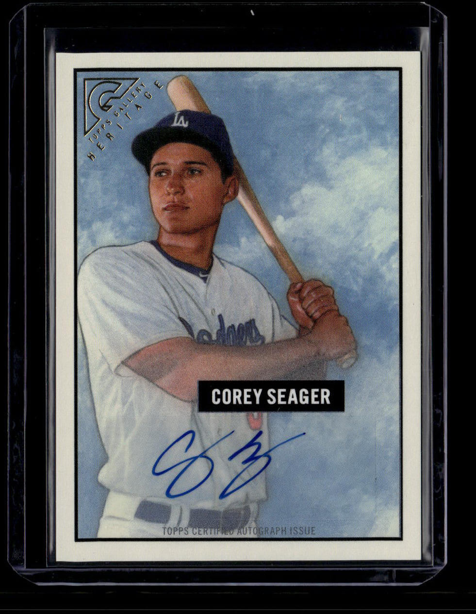 DELETE 181109 2017 Topps Gallery Heritage Autographs h22 Corey Seager Auto 6/10