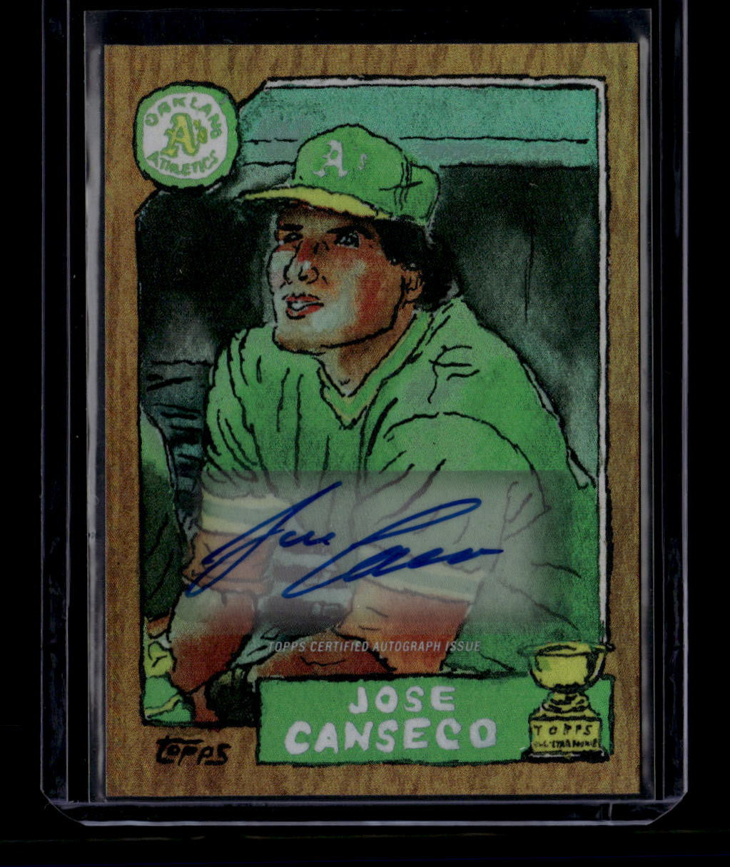 DELETE 181111 2025 Topps Shoebox Treasures Autographs Rainbow Foil 13a Jose Canseco Auto 14/25