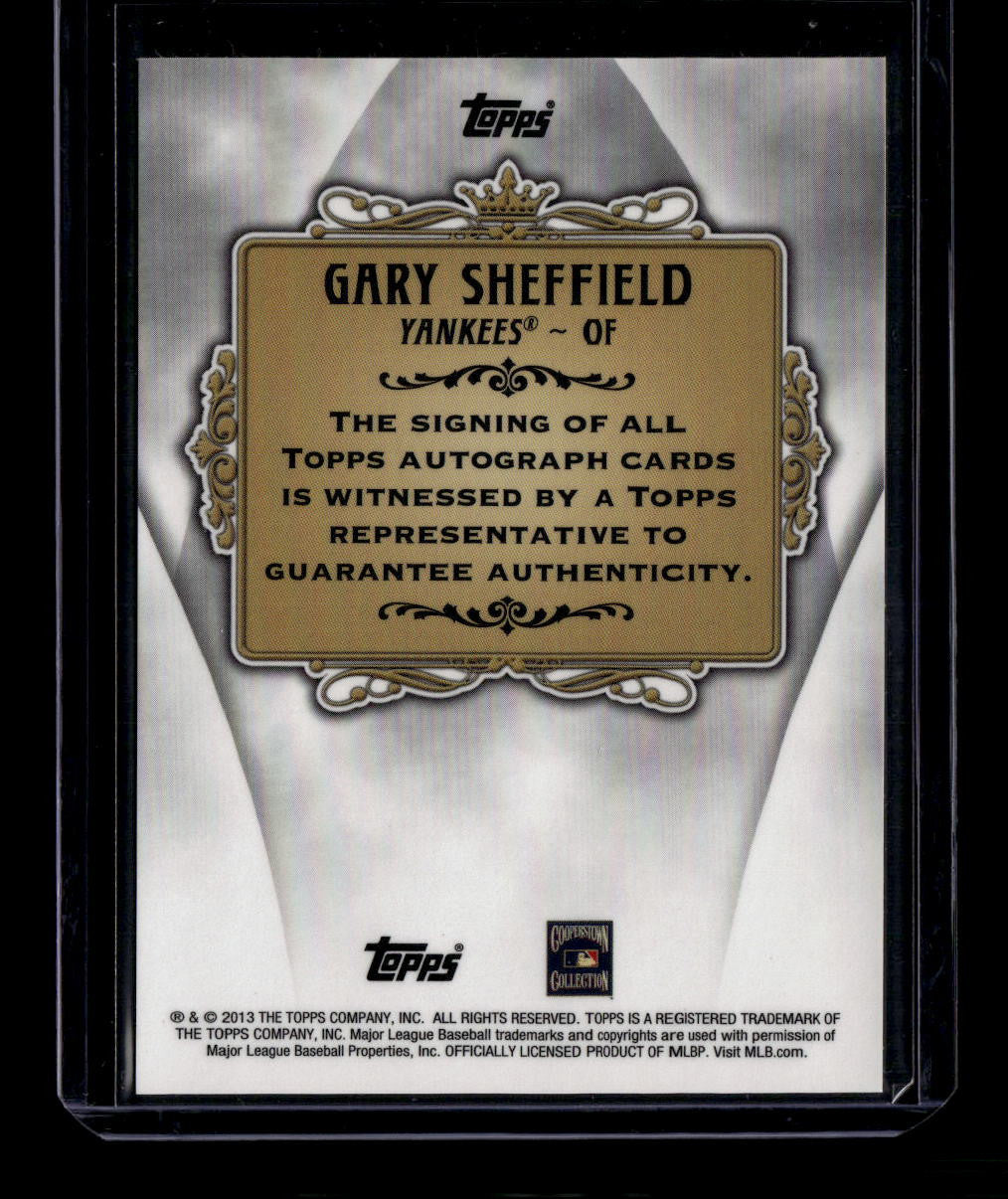 DELETE 181112 2013 Topps Replacement Autographs Blue NNO Gary Sheffield Auto 2/10