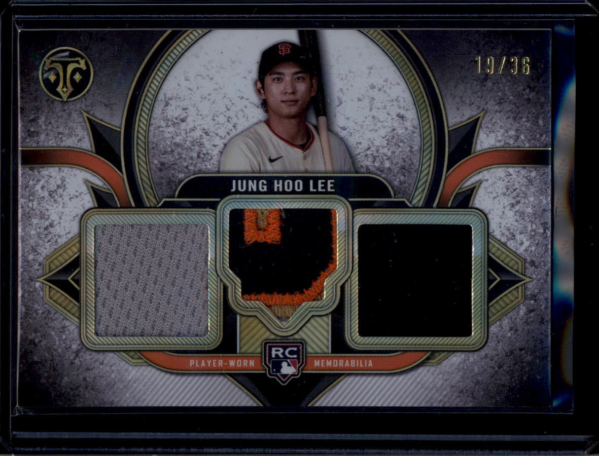 DELETE 181118 2024 Topps Triple Threads Rookie Team Relics Jung Hoo Lee RC Jersey Patch 19/36
