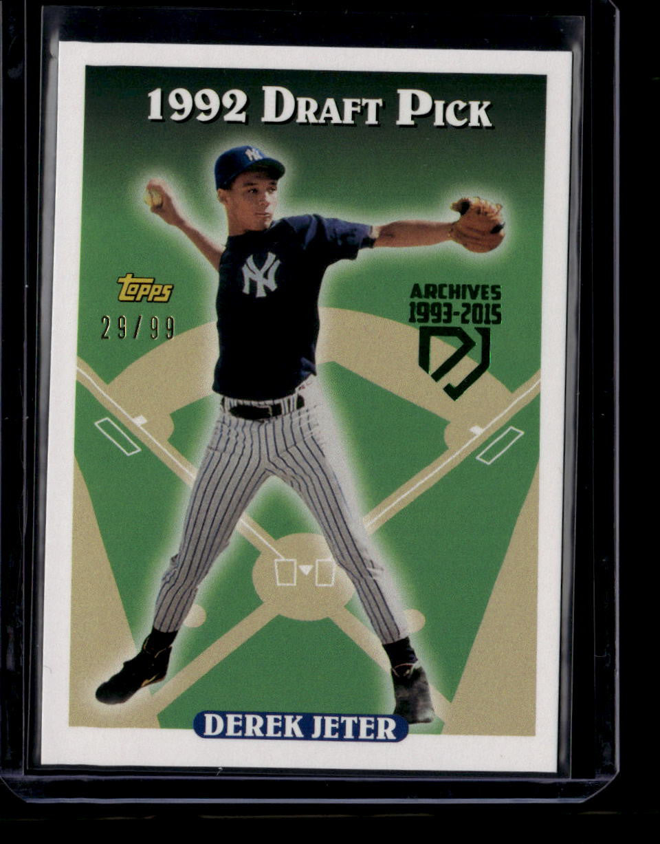 DELETE 181133 2017 Topps Archives Derek Jeter Retrospective Green Foil dj1 '93 1993 29/99