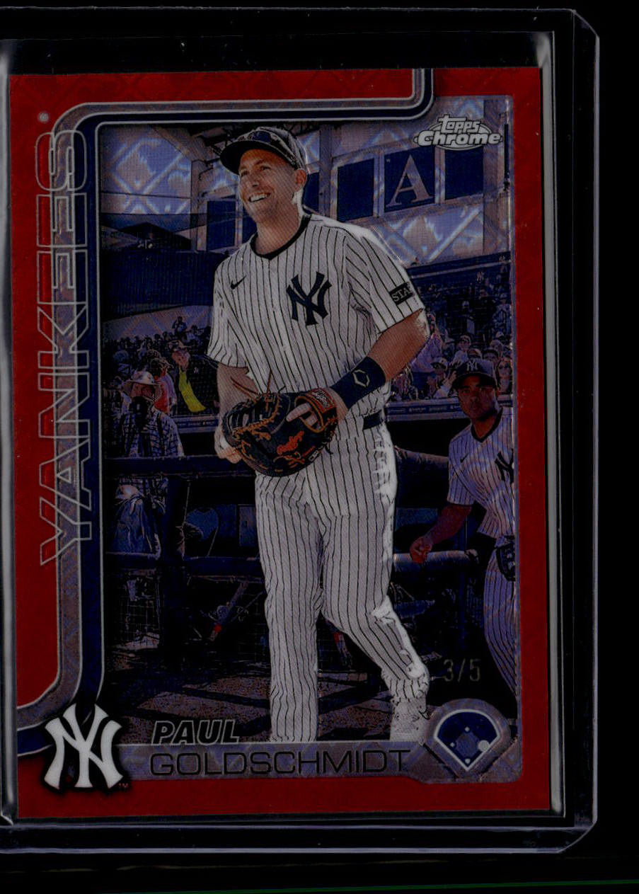 DELETE 181134 2025 Topps Chrome Logofractor Red Refractor 168 Paul Goldschmidt 3/5