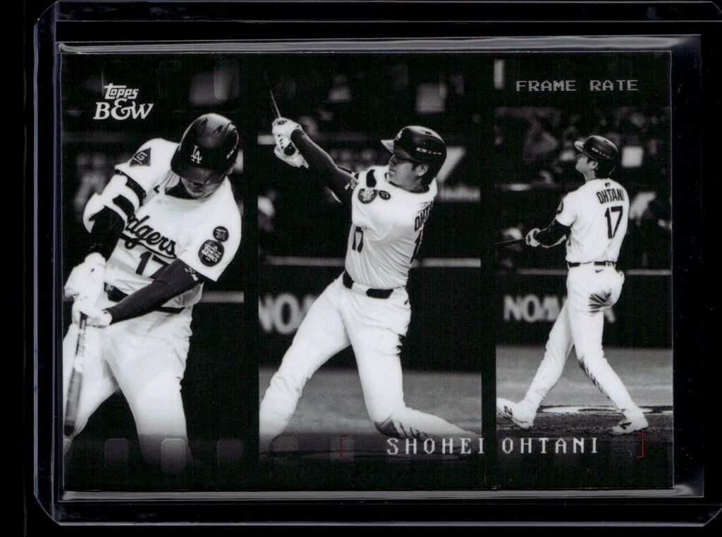 DELETE 181136 2025 Topps Black and White Frame Rate fr2 Shohei Ohtani
