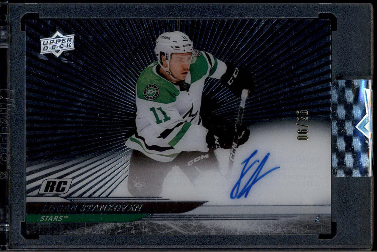 DELETE 181148 2024-25 Upper Deck Clear Cut Outburst CCLS Logan Stankoven Rookie Auto 6/25