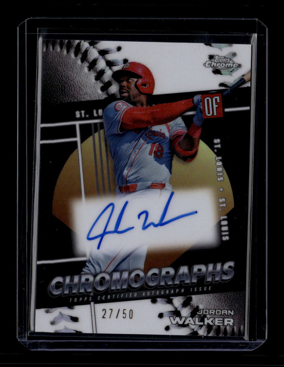 DELETE 181156 2025 Topps Chrome Chromograph Autographs CHRJW Jordan Walker Auto 27/50