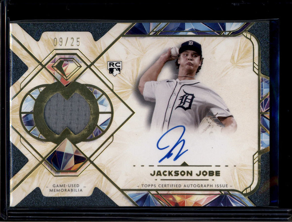 DELETE 181158 2025 Topps Diamond Icons Relic Autographs SPARJJ Jackson Jobe RC Jersey Auto /25