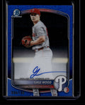 DELETE 181159 2025 Bowman Chrome Draft Mega Autographs Blue Refractor Gage Wood RC Auto 4/150
