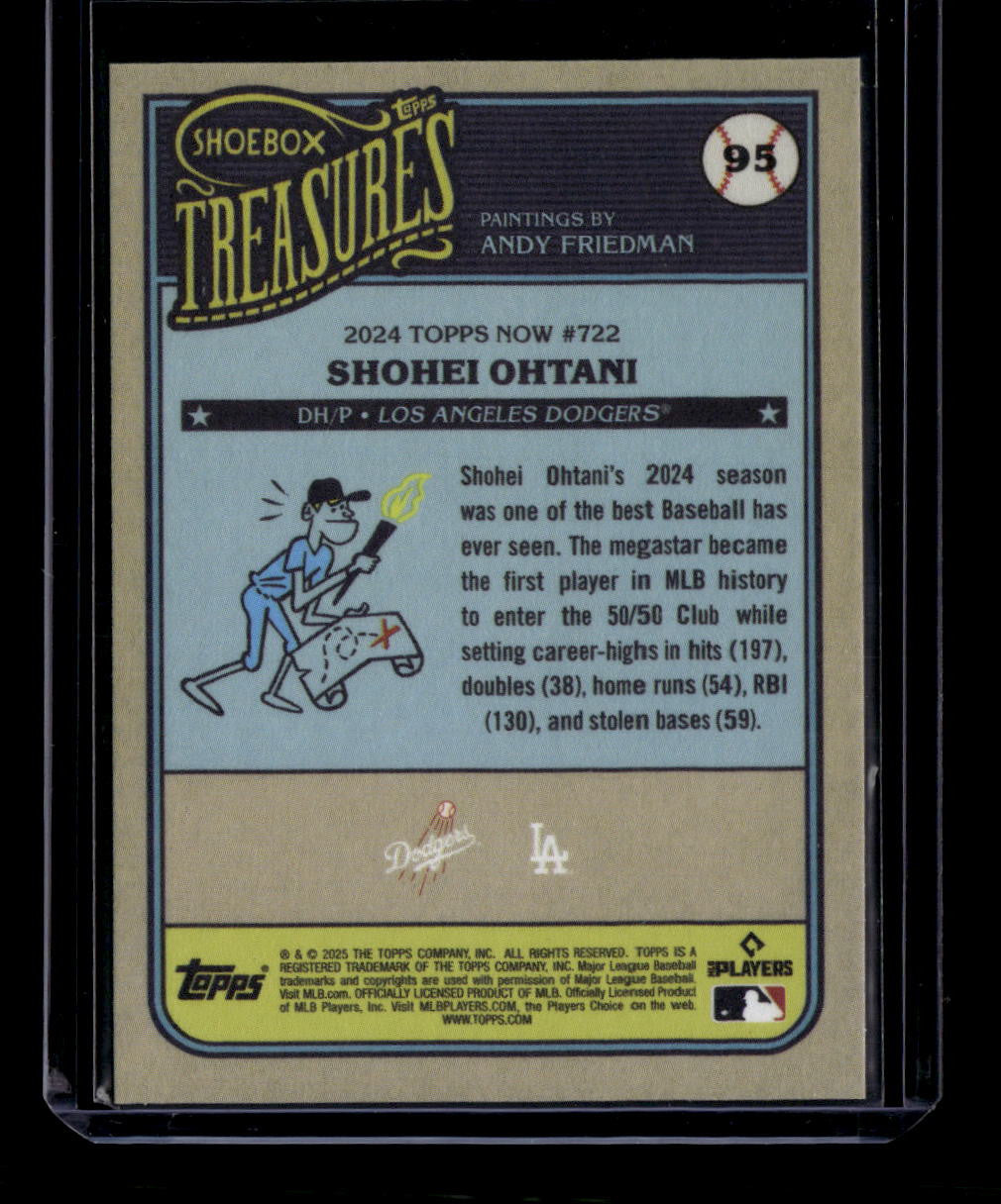 DELETE 181163 2025 Topps Shoebox Treasures 95 Shohei Ohtani 160353