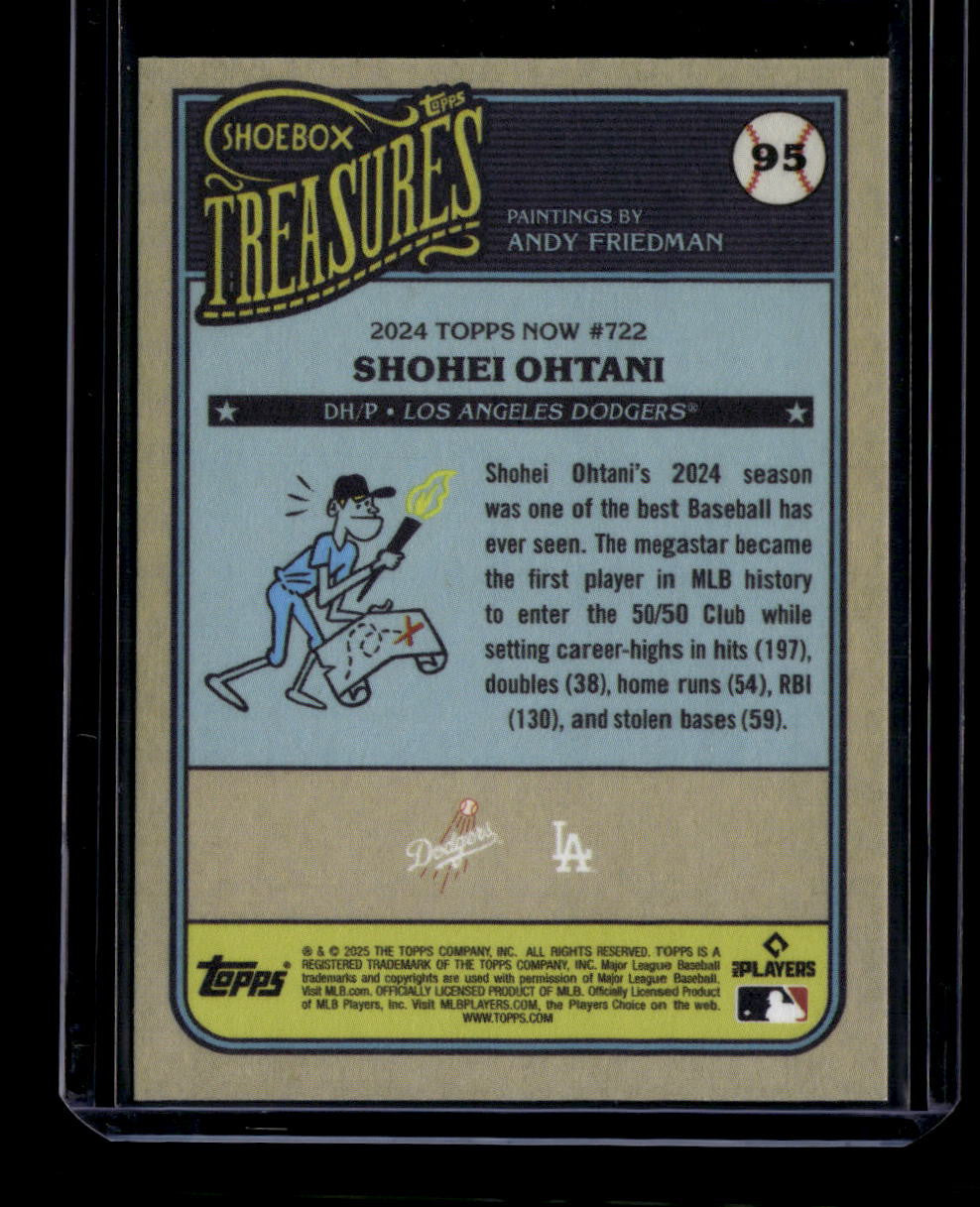 DELETE 181165 2025 Topps Shoebox Treasures 95 Shohei Ohtani 160355