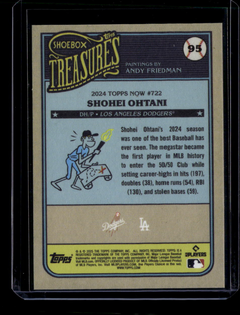 DELETE 181166 2025 Topps Shoebox Treasures 95 Shohei Ohtani 160356