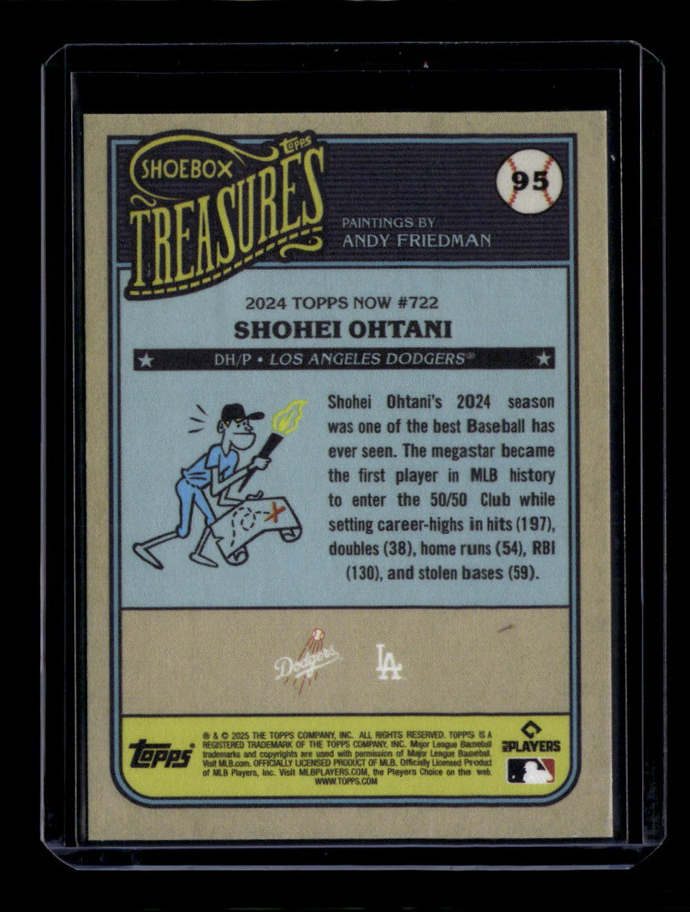 DELETE 181167 2025 Topps Shoebox Treasures 95 Shohei Ohtani 160357