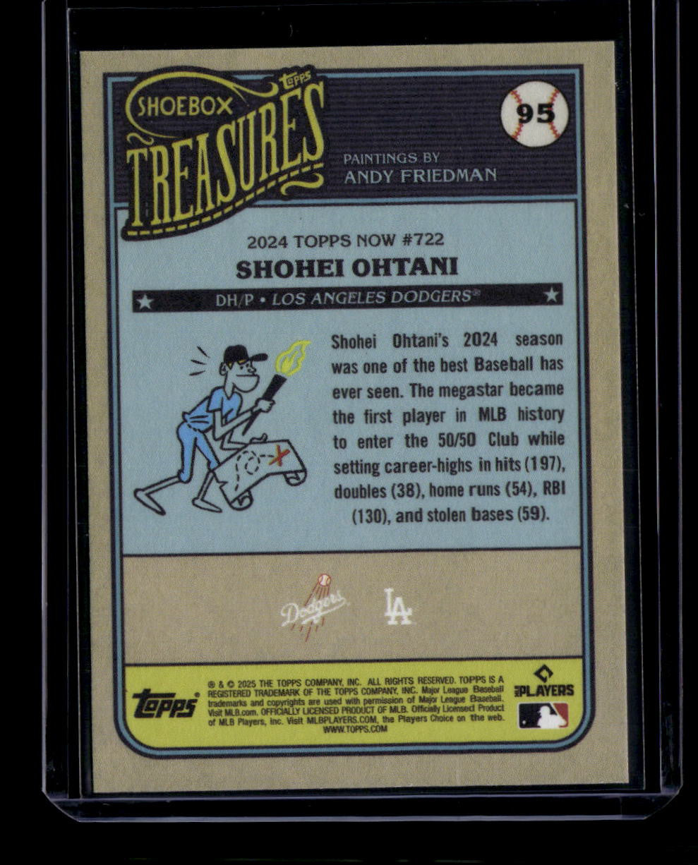 DELETE 181169 2025 Topps Shoebox Treasures 95 Shohei Ohtani 160359