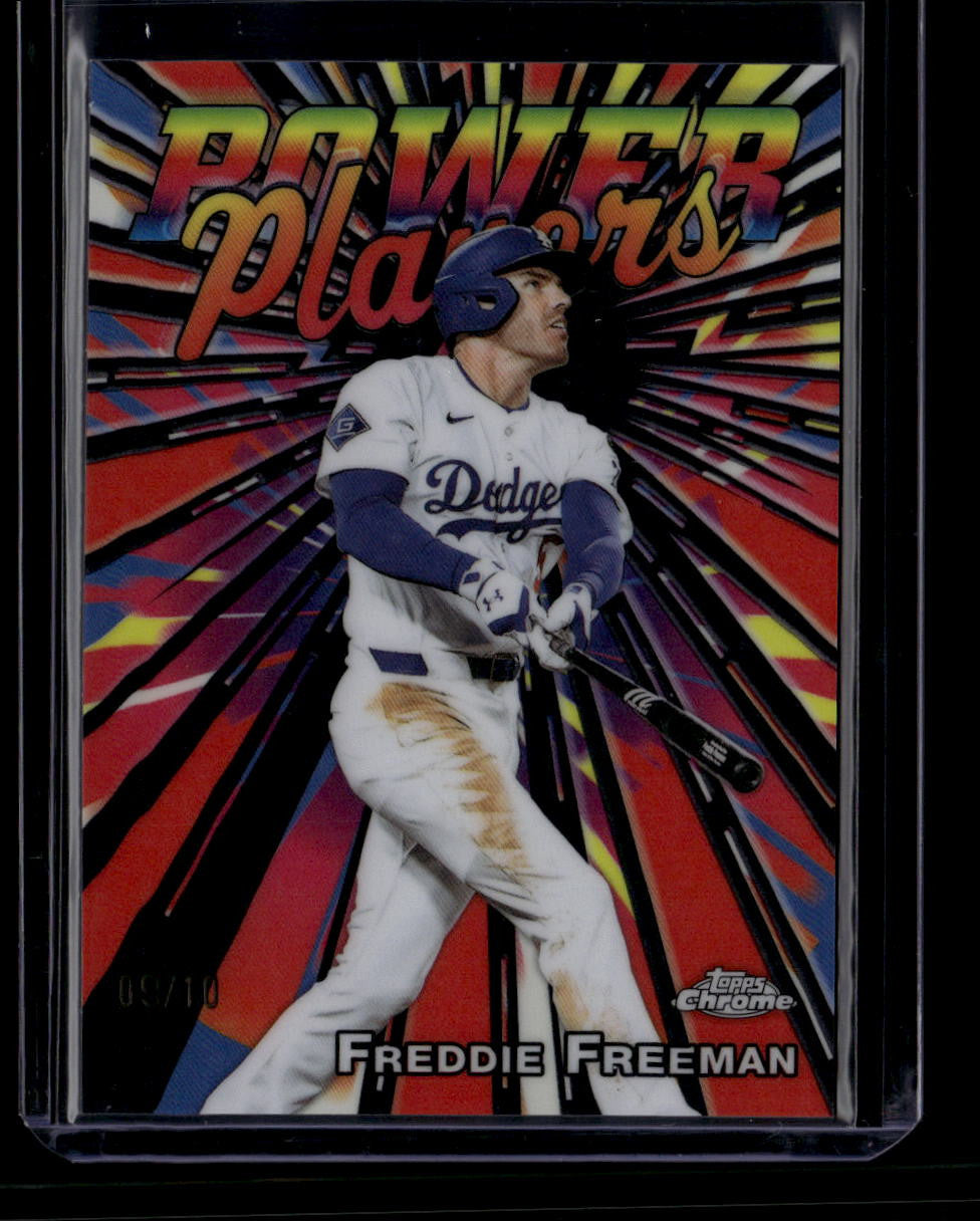 DELETE 181172 2025 Topps Chrome Power Players Black Refractor pp40 Freddie Freeman 9/10