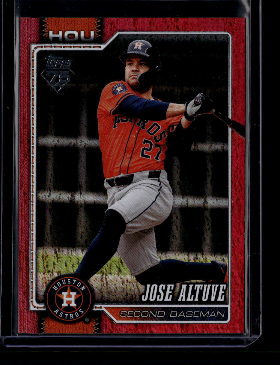 DELETE 181173 2026 Topps Red Holo Foil 278 Jose Altuve 1/5