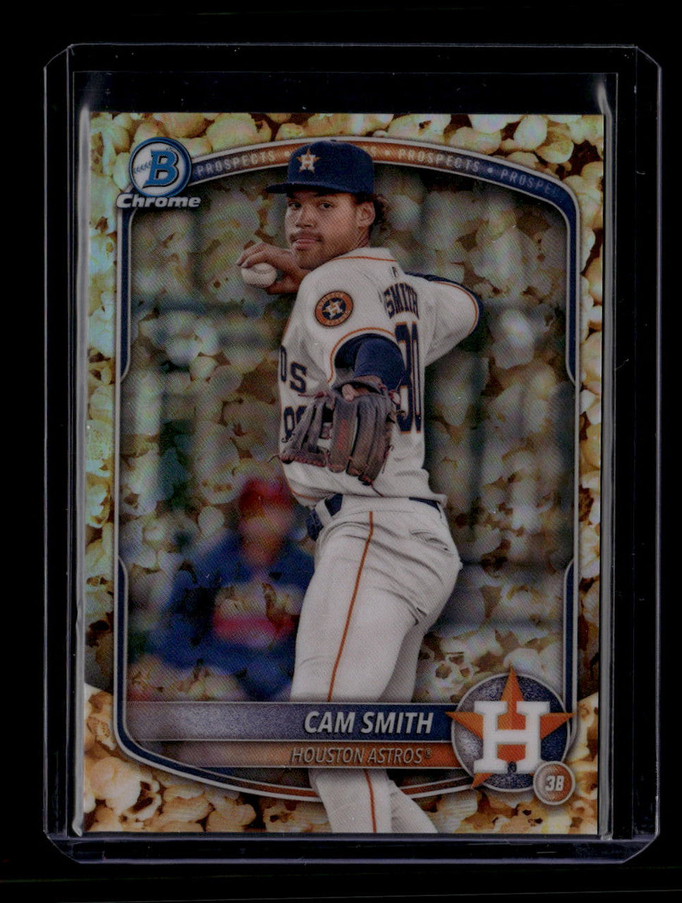 DELETE 181176 2025 Bowman Chrome Prospects Popcorn Refractor bcp48 Cam Smith Rookie