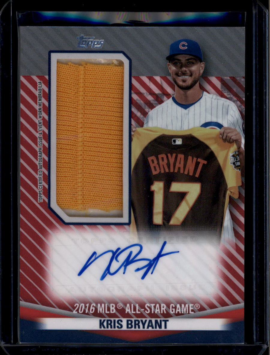 DELETE 181182 2020 Topps Update Stitches Autograph Kris Bryant 2016 All Star Jersey Auto 1/5