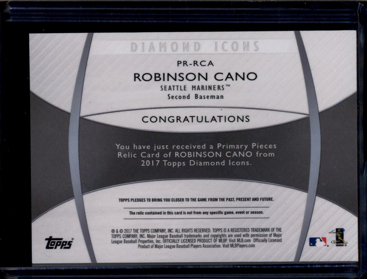 DELETE 181183 2017 Topps Diamond Icons Primary Pieces Robinson Cano Jumbo Cleat Patch 10/10