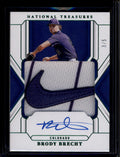 DELETE 181185 2025 Panini National Treasures Treasured Brody Brecht RC Nike Logo Patch Auto /5