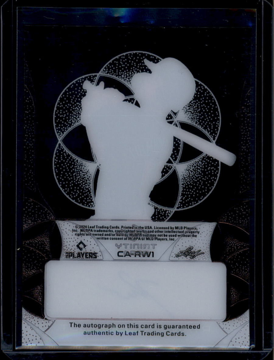 DELETE 181186 2024 Leaf Trinity Clear Autographs Black Black Ryan Waldschmidt Rookie Auto 1/1