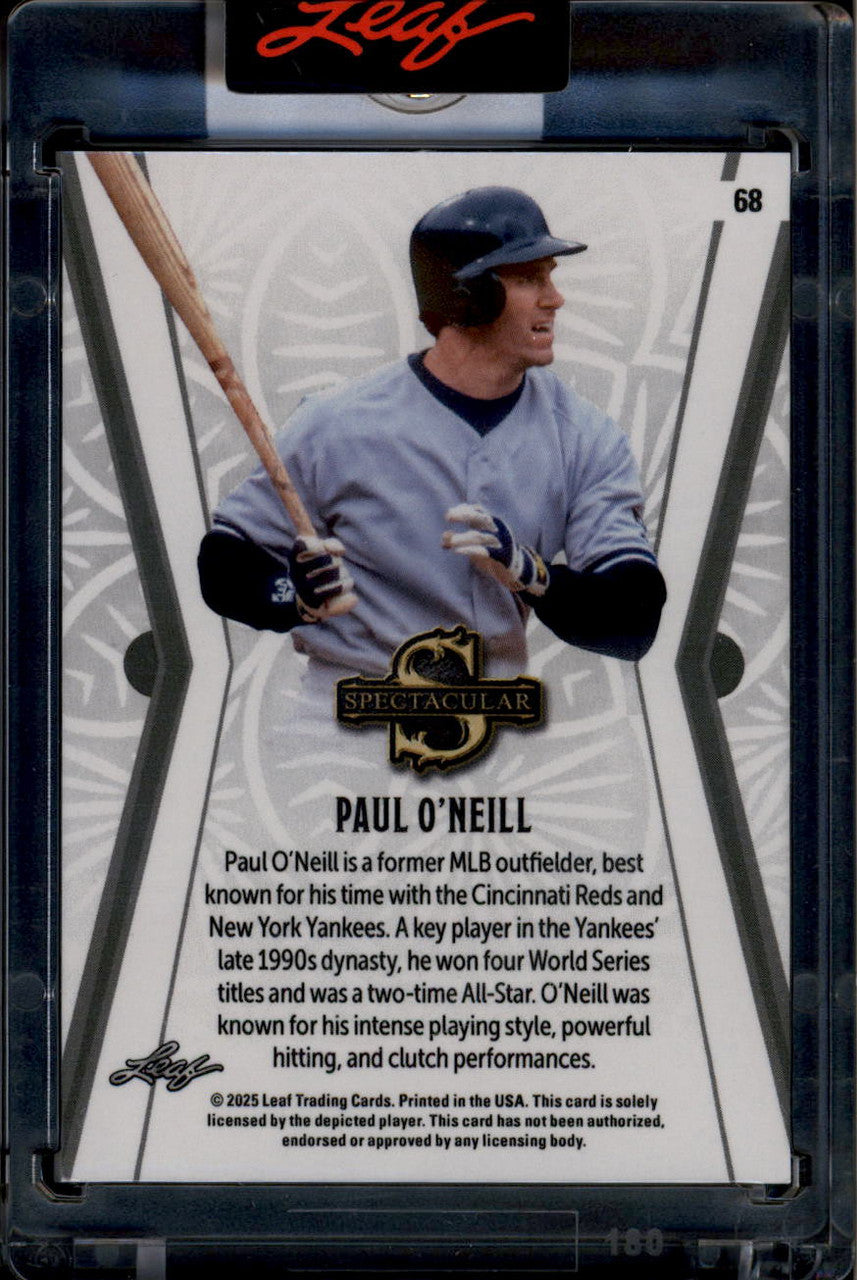 DELETE 181193 2025 Leaf Spectacular Gold 68 Paul O'Neill 1/1