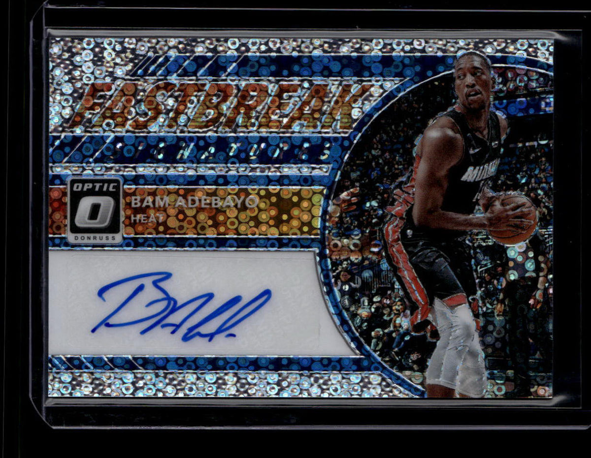 DELETE 181198 2017-18 Donruss Optic Fast Break Signatures 53 Bam Adebayo Rookie Auto