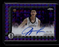 DELETE 181199 2025-26 Topps Chrome Rookie Autographs Purple Refractor Egor Demin RC Auto 49/75