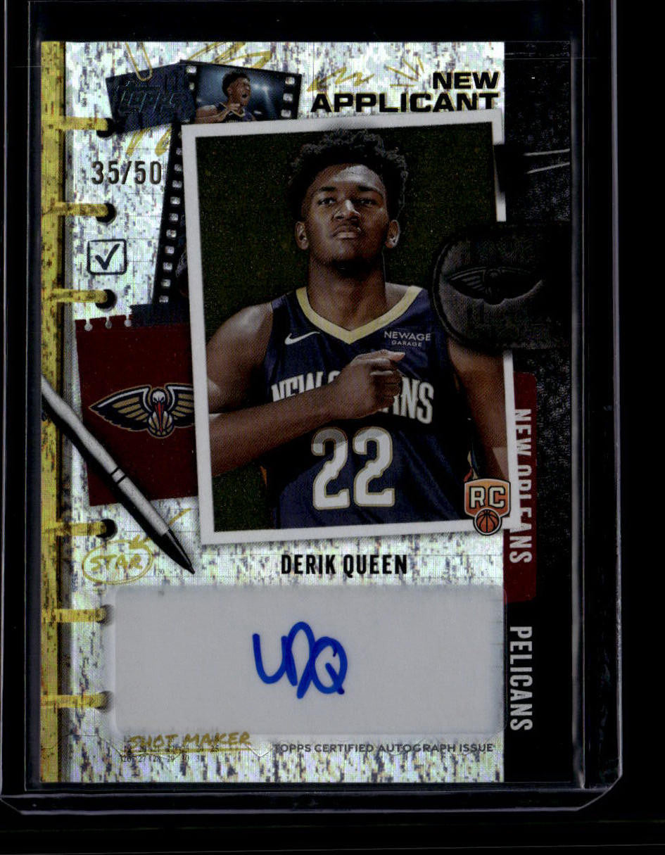 DELETE 181200 2025-26 Topps New Applicants Autographs Gold Holo Foil Derik Queen RC Auto 35/50