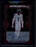 DELETE 181205 2022 Panini Obsidian Autographs Electric Red 131 Ahmad Sauce Gardner RC Auto /10