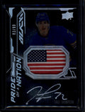 DELETE 181212 2022-23 UD Black Pride of a Nation Autographs Tage Thompson RC Patch Auto 83/99