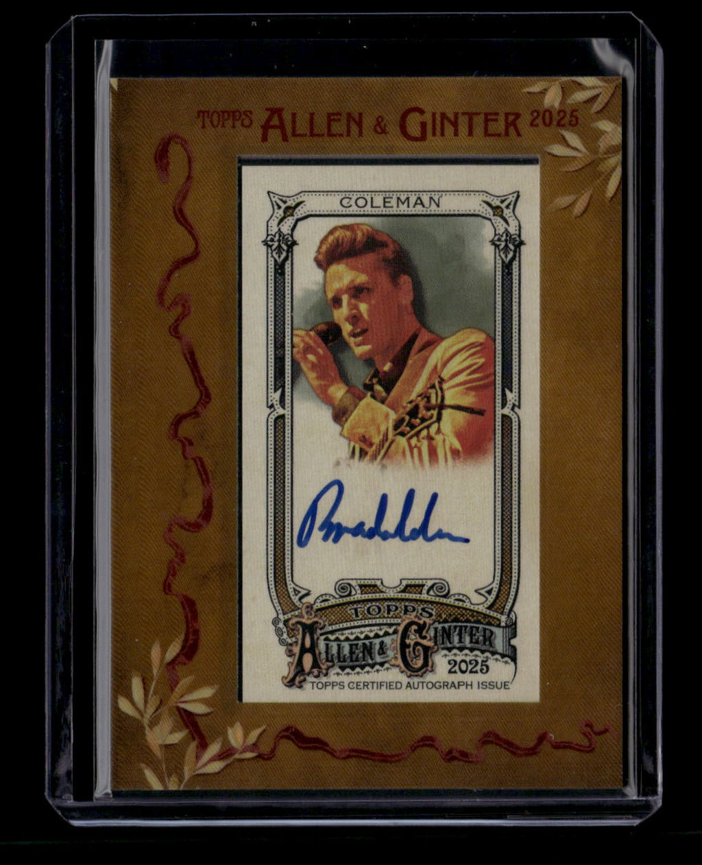 DELETE 181219 2025 Topps Allen and Ginter Framed Mini Autographs MABCO Brandon Coleman Auto
