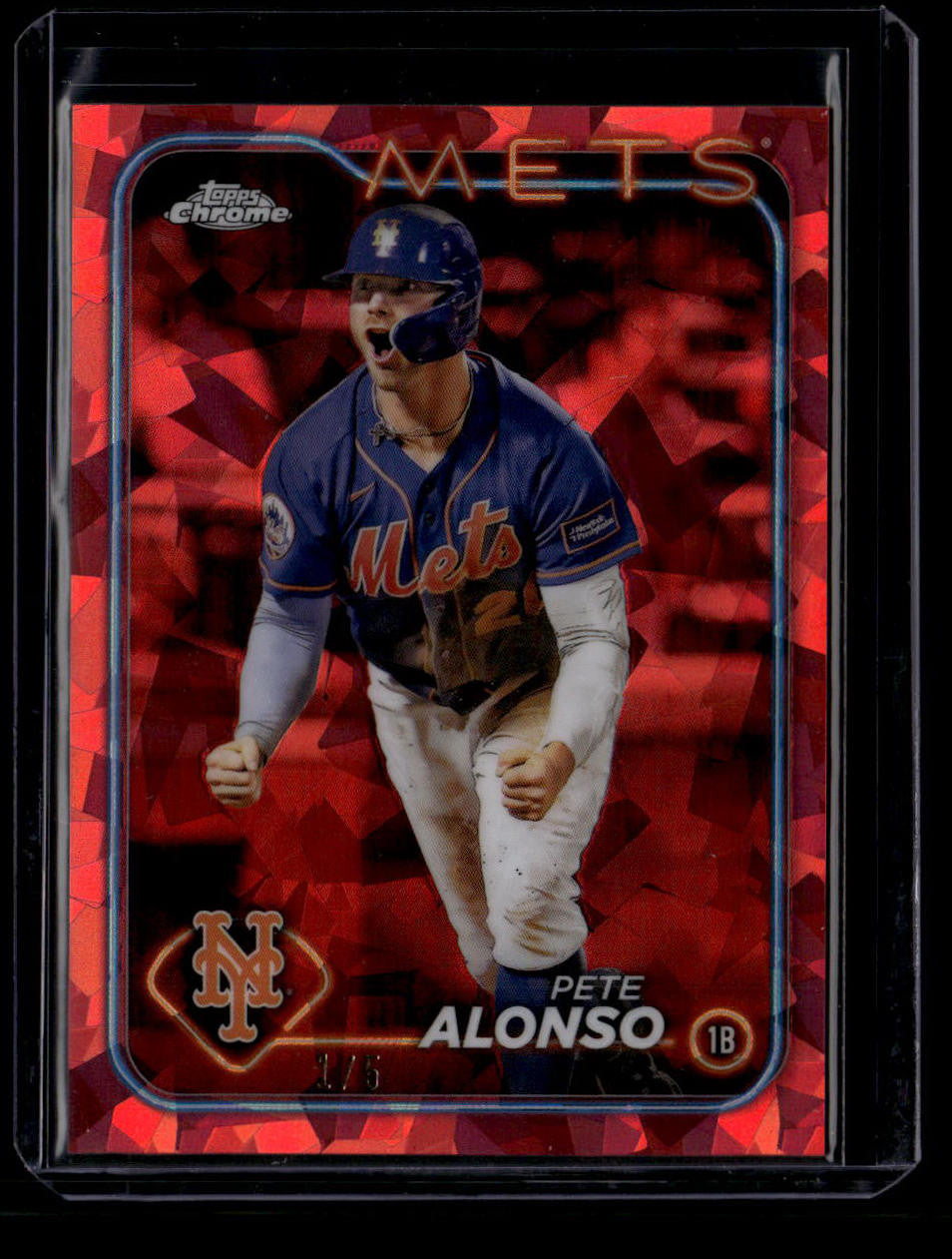 DELETE 181222 2024 Topps Chrome Sapphire Red Refractor 20 Pete Alonso 1/5