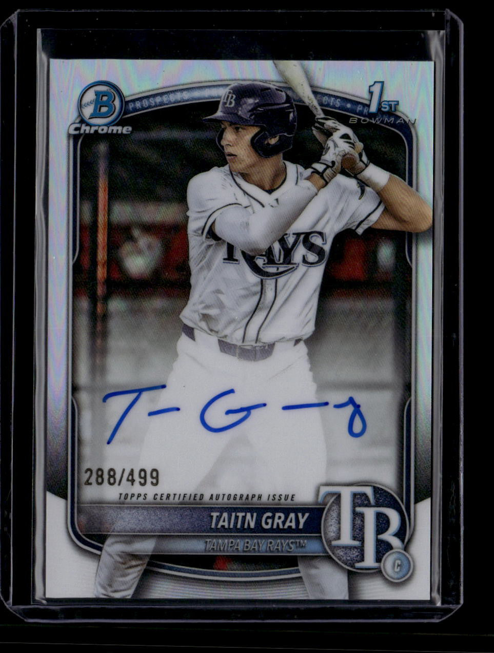DELETE 181226 2025 Bowman Chrome Draft Autographs Refractor CPATG Taitn Gray RC Auto 288/499