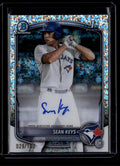 DELETE 181228 2025 Bowman Chrome Autographs Mini-Diamond Refractor Sean Keys RC Auto 29/100