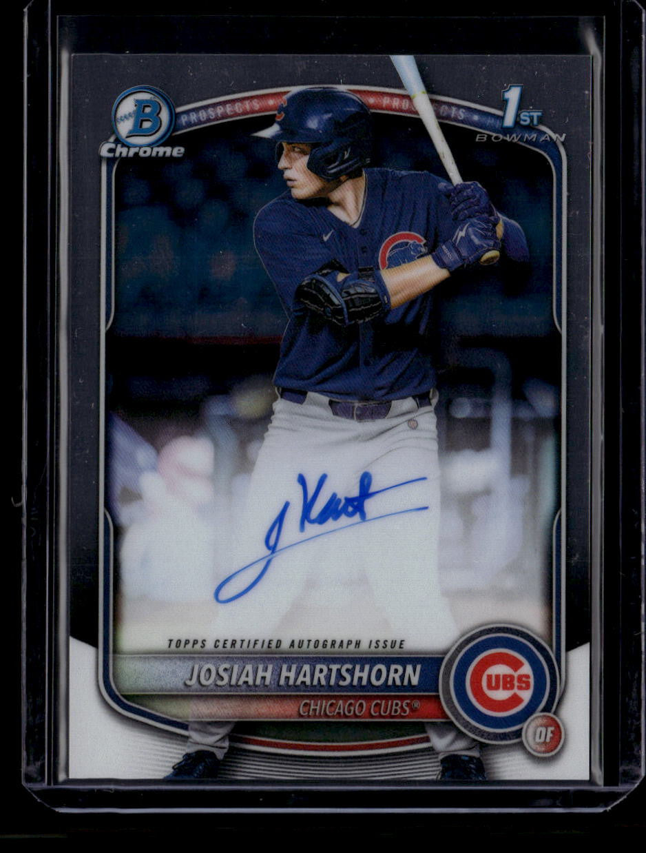 DELETE 181431 2025 Bowman Chrome Draft Autographs CPAJHA Josiah Hartshorn RC Auto 160121
