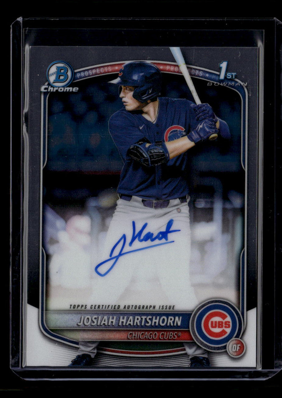 DELETE 181432 2025 Bowman Chrome Draft Autographs CPAJHA Josiah Hartshorn RC Auto 160122