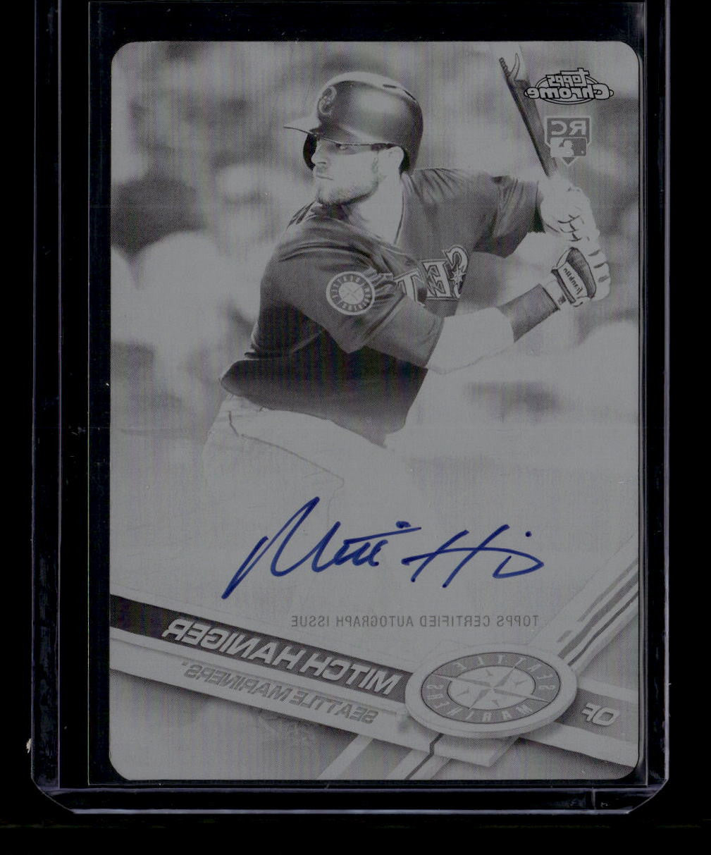 DELETE 181527 2017 Topps Chrome Rookie Autographs Printing Plate Mitch Haniger Rookie Auto 1/1